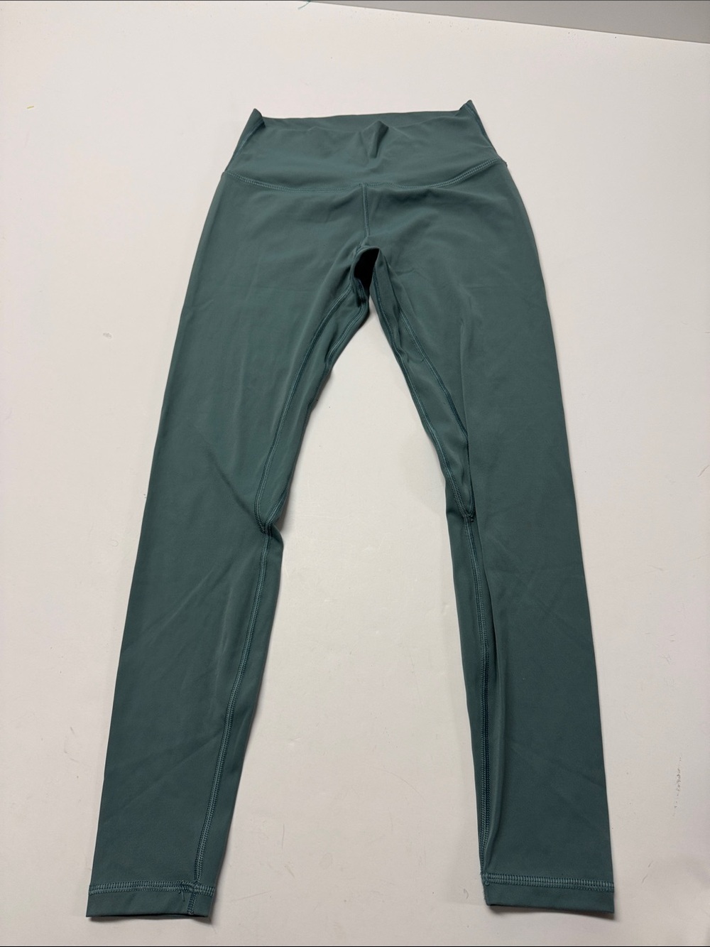 Savvy High-Waist Athletic Leggings - Teal Green